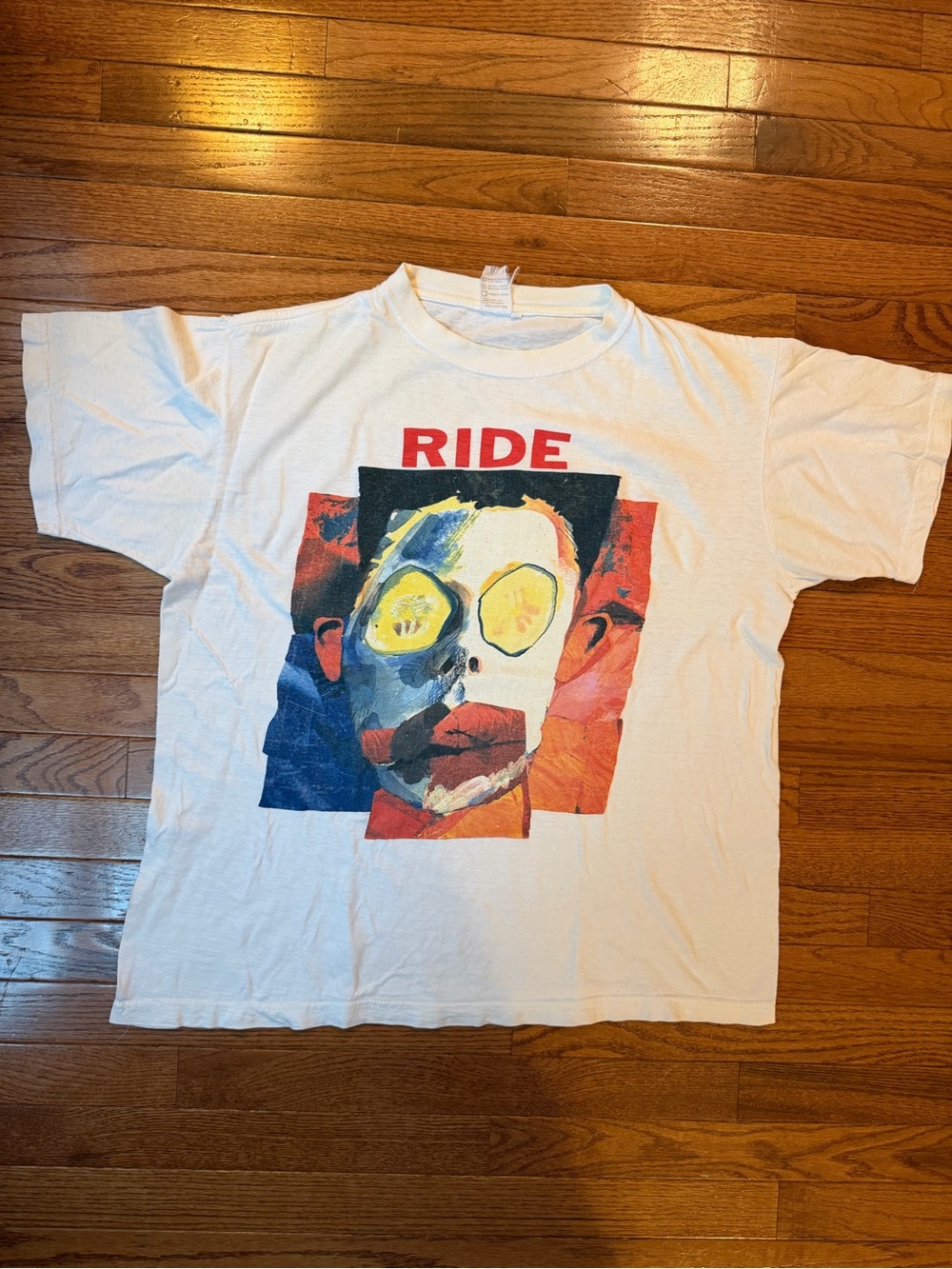 Vintage 1992 90s Ride "Going Blank Again" Tee Shirt Size Mens XL Rare Bandtee